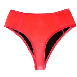 Hoaka Velvet Neon Pink/Orange Sunset Bikini Bottom Medium NWOT